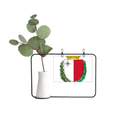 thumbnail image 1 of Malta Europa emblema nacional Marco De Metal Florero De Cerámica Decoración, 1 of 4