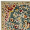 thumbnail image 5 of SAFAVIEH Phoenix Kieran Abstract Floral Area Rug, Blue/Yellow, 8' x 10', 5 of 7