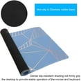 thumbnail image 4 of Desk Mat, Extended Gaming Mouse Pad Large 31.5" x 15.7" XL Keyboard pad with Stitched Edges Non Slip Base, Water-Resistant Computer Laptop Desk Pad for Office and Home (Blue Geometry), 4 of 6