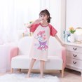 thumbnail image 1 of Camisón de algodón Kawaii Sanrios, lindo Anime MyMelody Kuromi Cinnamoroll, pijamas para niños, ropa de casa de manga corta con dibujos animados de verano, 1 of 4