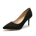 thumbnail image 2 of JikouIivo Women's formal Fashion Leisure office Solid Color Pointed High Heels Women Shoes Christmas 2022 Deals Clearance, 2 of 3