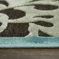 thumbnail image 3 of Feizy Saphir Cabo Modern Floral & Botanical, Blue/Gold, 7'6" x 10'6" Area Rug Sheen Fade Resistant Bohemian & Eclectic Paisley Floor Rug for Living room Bedroom, 3 of 9
