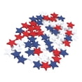 thumbnail image 1 of Estrellas De Madera Del Día De La Independencia, 120 Piezas Estrellas De Madera Del 4 De Julio Estrellas Rojas Azules Blancas Estrellas Patrióticas Adornos, 1 of 7