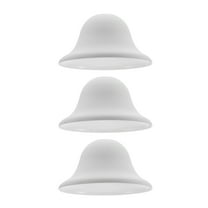 WHAMVOX 3pcs Replacement Plastic Lamp Shade for Ceiling Fan Light Small Lampshade for Table Lamp Bell Lamp Shade for Floor Lamp Decoration