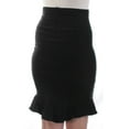 thumbnail image 3 of MAX STUDIO Womens Black Above The Knee Pencil Skirt S, 3 of 3