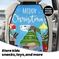 thumbnail image 5 of Pofeuu Merry Christmas Gnome Print 2 Pack PU Leather Kick Mat Back Seat Protector, Universal Car Seat Back Organizer, Waterproof Backseat Protector For Most Car, 5 of 8