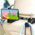 thumbnail image 1 of Gancho universal para reposacabezas de automóvil, paquete de 2 soportes universales para reposacabezas de vehículos, con soporte para teléfono / bolso para teléfono, accesorios universales para automó Feliz Sencillez, 1 of 5