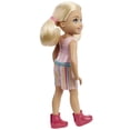 thumbnail image 5 of Barbie Chelsea Small Doll with Blonde Hair in Pigtails & Blue Eyes in Removable Striped Dress, 5 of 7