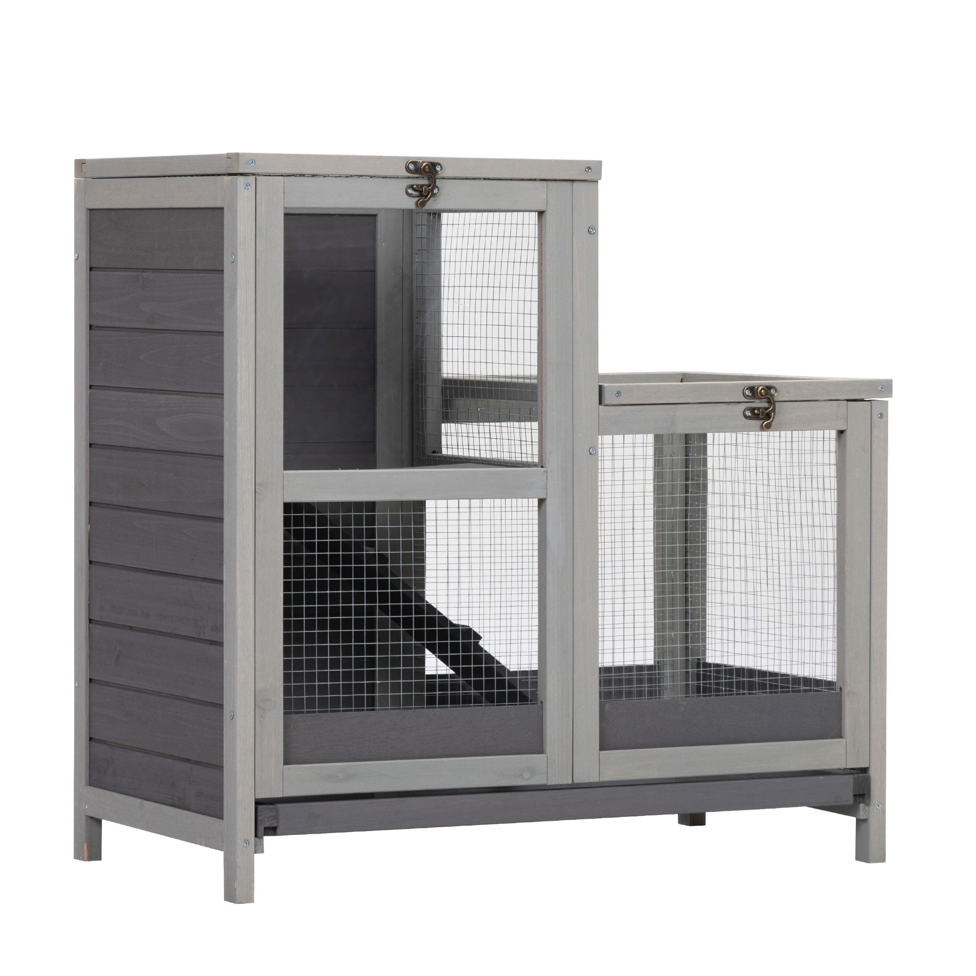 Pefilos 30" Hamster Cage Indoor Wooden Rabbit Hutch Outdoor Bunny Hutch, Guinea Pig Cages, Small Animals Hutch, Beige Pefilos 30" Hamster Cage Indoor Wooden Rabbit Hutch Outdoor Bunny Hutch, Guinea Pig Cages, Small Animals Hutch, Beige