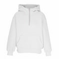 thumbnail image 5 of dazeni Teen Girls 5-15 Years Texture Zip Up Sweatshirts Kids Fashion Jacquard Hoodies Youth Long Sleeve Active Sport Jacket Coat with Pockets White 12 Years, 5 of 7