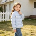 thumbnail image 6 of PureCasa Toddlers Puffer Jacket 1-7 Years Lightweights Warm Long Sleeved Cute Printed Button Down Closure Jacket for Winter, 6 of 9