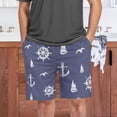 thumbnail image 7 of GZHJMY Anchor Pajama Pants Short for Men, Lounge Pants Lightweight Men Pajama Bottoms with Drawstring Pockets, Christmas New Year Birthday Gifts, XX-Large, 7 of 7