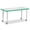 Freckled Gray/Green/Gray, variant on Jonti-Craft Rainbow Accents Rectangle Activity Table