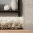 thumbnail image 2 of nuLOOM Neva Modern Tasseled Shag Beige 8' Modern Square Rug, 2 of 4