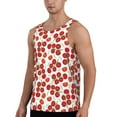 thumbnail image 2 of Fotbe Tomato Pattern Men's Quick Dry Workout Tank Top Gym Muscle Tee Fitness Bodybuilding Sleeveless T Shirt Breathable Workout Shirt-4X-Large, 2 of 9