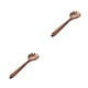 thumbnail image 3 of Wosthever Marrón hermosa textura utensilios de cocina de cocineros caseros cucharas de para cocinar elija Lo Mein Scoop primicia lo mein 2Conjunto, 3 of 6