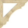 thumbnail image 3 of Ekena Millwork 4"W x 40"D x 40"H Olympic Slat Rough Sawn Bracket, Douglas Fir, 3 of 4
