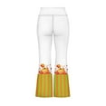 thumbnail image 5 of DISNIMO Thanksgiving Pumpkin Girls Bell Bottom Pants fall Flare Bootcut Leggings 7-8 Years Yoga Pants Kids Bell Bottoms Leggings for Girls High Waisted Leggings Flare, 5 of 7