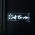 thumbnail image 2 of C'est La Vie 20" X 6" Contemporary Glam Acrylic Box USB Operated LED Neon Light, White, 2 of 7
