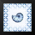 thumbnail image 2 of Tava Studios 15x15 Black Modern Framed Museum Art Print Titled - Royal Blue Shell I, 2 of 5