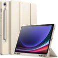 thumbnail image 1 of czcpp-Case pour Samsung Galaxy Tab S9 11 Pouces avec Support pour S Pen, Support de Tablette Tri-Fold en TPU Souple, Supporte la Charge S Pen, Réveil/sommeil Automatique (Beige), 1 of 4