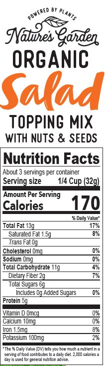 Nature's Garden Organic Seeds Salad Topping, 3.5 oz - image 3 of 4