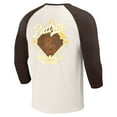 thumbnail image 3 of Men's Darius Rucker Collection by Fanatics Brown/White San Diego Padres Cooperstown Collection Raglan 3/4-Sleeve T-Shirt, 3 of 3