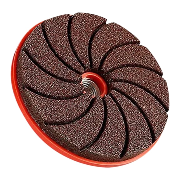 1PCS Angle Grinder Sanding Discs, 3 Inch Upgraded Hook and Loop Foam Backing Pad, Drill Sanding Angle Grinder Attachments with Threads for Wood Metal Polishing 100 Grits(Red)