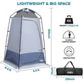 thumbnail image 3 of Shower Tent, Outdoor Camping Privacy Shelter-Dressing Changing Room-Portable Toilet Tent for Hiking Sun Shelter Picnic Fishing, 3 of 7