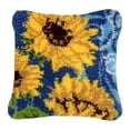 thumbnail image 2 of Voxware DIY Pillow Case Latch Hook Kit Pillowcase Embroidery Set, Craft Cross Stitch for Beginners, Square Floral Throw Pillow Cover Style A, 2 of 8