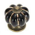 thumbnail image 1 of 4 Piezas Perillas de Cerámica para Puertas de Calabaza Vintage Tiradores de Cajón para Gabinete Manijas de Armario Muebles Decoración del Hogar Negro4, 1 of 5