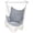 Grey, variant on Hammock Chair, Hanging Rope Swing Seat with 2 Cushions,Macrame Hanging Chair Side Pocket with High Load-Bearing Metal Rod,for Indoor, Outdoor, Extra Comfortable