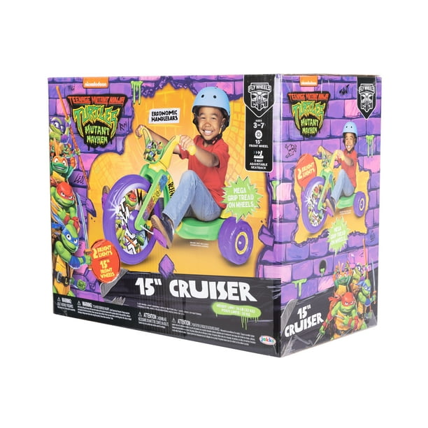Fly Wheels TMNT Tricycle for Indoor Playgrounds, Ages 3-7
