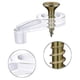 thumbnail image 3 of 100 Pack Glass Retainer Clips Kit Cabinet Glass Clips(transparent ), 3 of 5