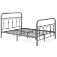thumbnail image 5 of Hodedah Complete Metal Twin-Size Bed with Headboard-Footboard in Charcoal, 5 of 5