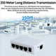 thumbnail image 3 of 4X 4 Puertos POE Extender 100Mbps 1 en 4 250 Metros Interruptor de Red Repetidor IEEE802.3af/en para PoE Switch NVR Cámara IP, 3 of 5
