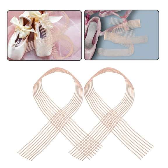 2pcs Ballet Pointe Shoes Elastic Invisible Ribbon Straps for Women, Ballet Shoe Bands, Style, Comfortable Ballet Accessories