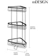 thumbnail image 2 of Metal Bathroom Shelf Unit - Freestanding Vertical Storage for Organizing and Storing Hand Towels, Body Lotion,  Tissues, Bath Salts - 3 Shelves,   - Matte Black, 2 of 7
