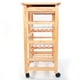 thumbnail image 3 of Zimtown Carro de comedor con isla de cocina rodante de madera con cajones Cestas Soporte de almacenamiento Zimtown contemporary, 3 of 6