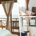 thumbnail image 6 of NANAHuang 4 Pack Mini Magnetic Curtain Tiebacks Modern Simple Style Drape Tie Backs Elegant Hand Weave Rope Knot Decorative Curtain Holdbacks for Home & Office Window Drapery (Beige), 6 of 7