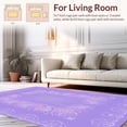 thumbnail image 2 of ODIKA 8'x10' Machine Washable Non-Slip Area Rug, Enchanted Arc Motif High Traffic Rug, Purple, 392949, 2 of 7