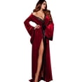 thumbnail image 4 of Pijamas largos y sexys Heldig de terciopelo dorado para otoño e invierno camisón grueso gran tamaño, 4 of 6