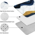 thumbnail image 5 of Blue White Gold Marble Pattern Bathroom Rugs Sets 3 Piece,Toilet Cover Set,Absorbent Non Slip Bathroom Mats Sets with U-Shaped Contour Rug Toilet Rug Set, 5 of 5
