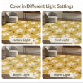 thumbnail image 7 of ODIKA 4'x6' Washable Area Rug Yellow White Blossom Delight Accents Elegant Floral Leafy Touches for Dorm Room, Small Living Stain Resistant Low Profile, Easy Care, 7 of 7