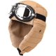 thumbnail image 1 of Gorra de aviador CHAO con gafas de piloto y orejeras de piel para hombres y mujeres, 1 of 5