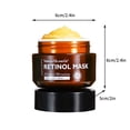 thumbnail image 2 of Mascarilla de noche con retinol, hidratante, iluminadora, compacta, antiarrugas, con escualeno, sin enjuague, 50 g. Aplicar sobre la crema facial., 2 of 8