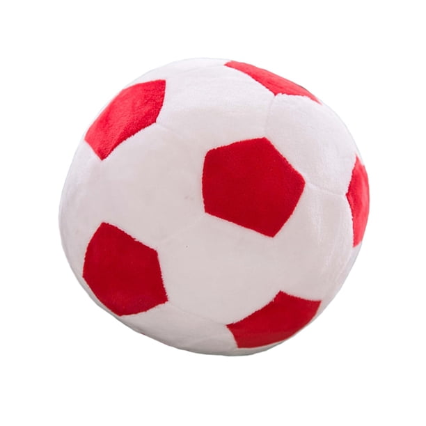 Juguete de fútbol de peluche perfecl pelota de peluche almohada de fútbol almohada de felpa multifuncional regalo rojo
