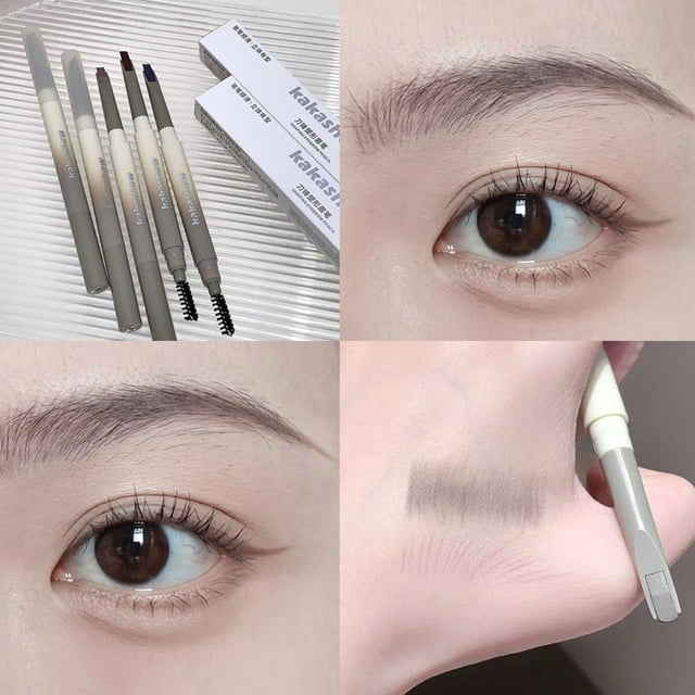 Double Heads Eyebrow Pencil Cosmetics Makeup Tint Natural Eyebrow Lasting Friendly Draw Easy