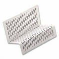 thumbnail image 2 of Urban Collection Punched Metal Business Card Holder, Holds 50 2 X 3.5 Cards, Perforated Steel, White | Bundle of 10, 2 of 4
