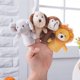 thumbnail image 5 of Marionetas de mano de animales para bebés, juguetes de peluche para niños, rompecabezas, cerdito, rana, cachorro, león, mono, oso, pato, elefante, marioneta de dedo, 5 of 5